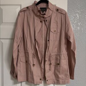 C’ESTTOI Women's Utility Jacket in Light Pink